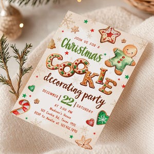 Christmas Cookie Invitation