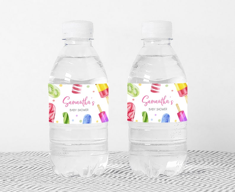 She’s Ready to Pop Water Bottle Label