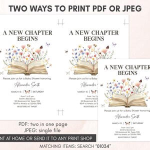 Storybook Baby Shower Invitation Template
