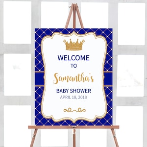 Royal Prince Baby Shower Welcome Sign, Prince Baby Shower Signs, It's a Boy, Royal Baby Shower, Instant Download, Digital File BSL 28
