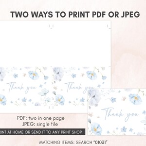 Wildflower Thank you Card