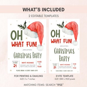 Oh What Fun Invitation Set