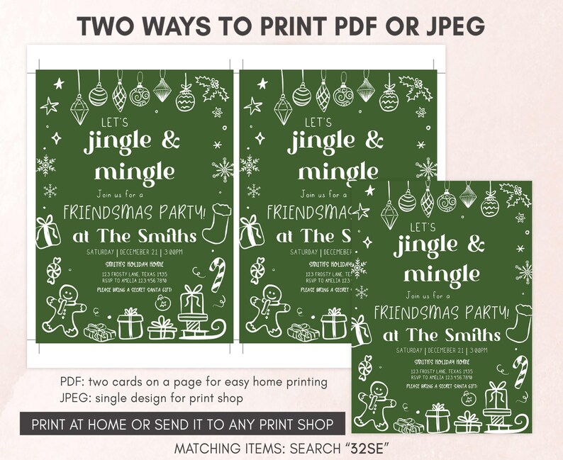 Christmas Party Invitation Template