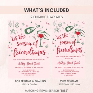 Christmas Dinner Invitation Set