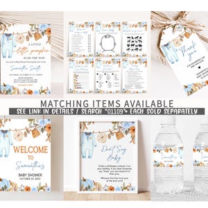 matching items available for a baby shower