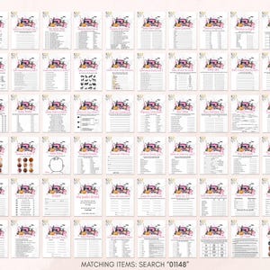 a grid of various items, each with a list of characteristics or features, and a search field for users to input their own items. The items appear to be related to sewing or crafting, with some featuring images of sewing machines, fabrics, or other sewing-related objects. The grid is organized in a grid format, with each item having a corresponding list of features or characteristics. The search field is located at the bottom of the image, allowing users to input their own items for comparison.