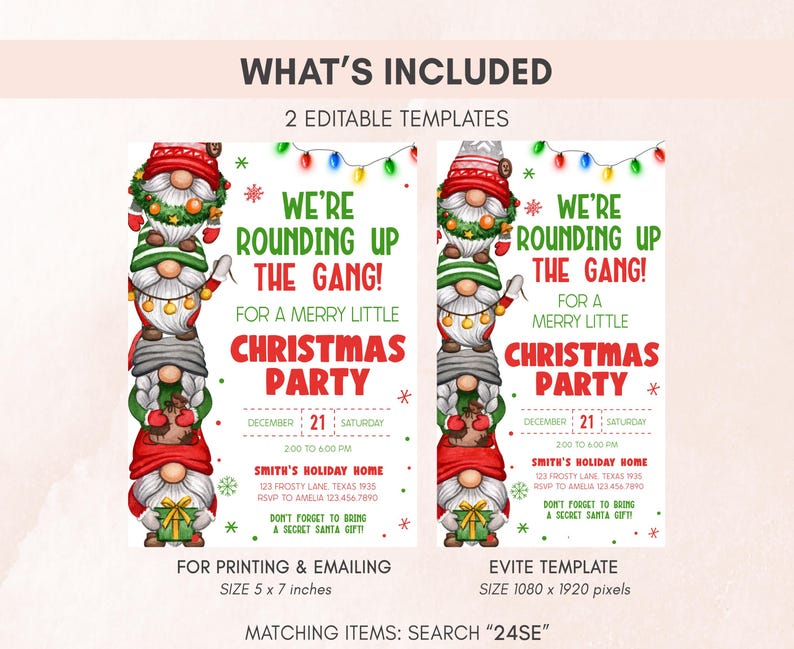 Merry Little Invitation Set