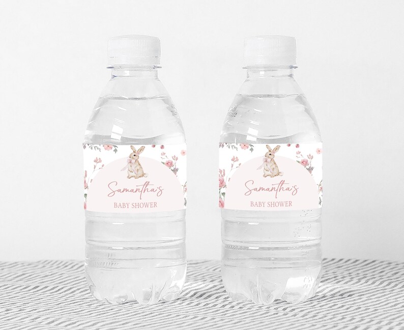 Somebunny Water Bottle Label