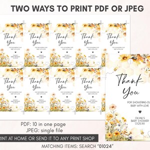 two ways to print a thank you card