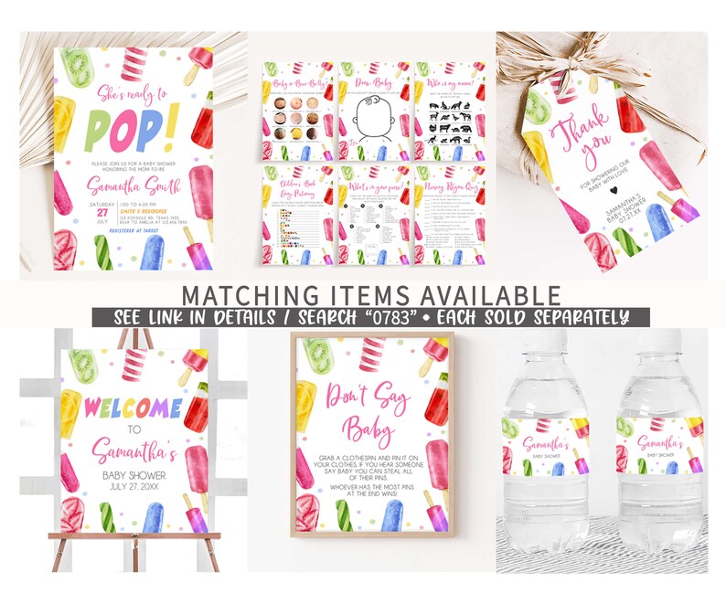 She's Ready to Pop Printable Templates