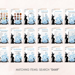 Editable A Baby is Brewing Halloween Baby Shower Games Bundle, Boy Halloween Baby Shower Game Pack, Witch Baby Shower Games Template 0449 image 3