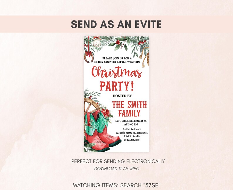 Christmas Party Evite