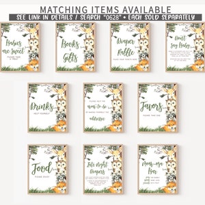 Editable Woodland Baby Shower Games Bundle, Woodland Boy Baby Shower Game Pack, Woodland Animals Forest Baby Shower, Boy Forest Games, 0645 image 6