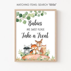 Babies are Sweet Sign Woodland Baby Shower, Woodland Baby Shower Babies are Sweet Sign, Woodland Baby Shower Sign, Printable Sign 0056