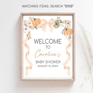 a picture of a welcome sign for a baby shower