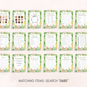 a bunch of cards with different items on them