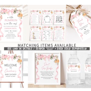 a set of matching items available for a baby shower