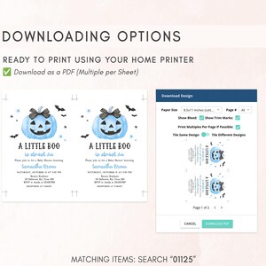 Minimalist A Little Boo Invite Template