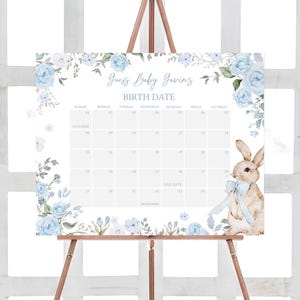 Boy Bunny Calendar