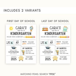 two back to school calendars with a back to school theme