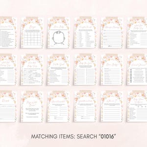 Editable Baby in Bloom Baby Shower Games Bundle, Wildflower Spring Baby Shower Game Pack, Girl Floral Baby Shower, Baby in Bloom Games 01016 image 3