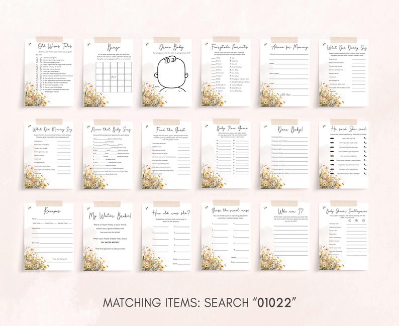 a collection of matching items search 10102