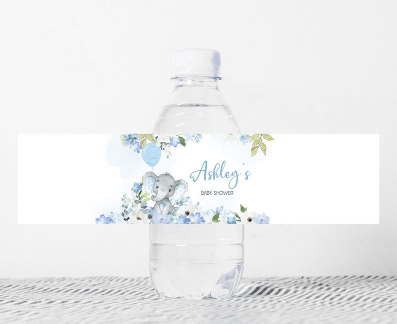 a water bottle with a water bottle label on it