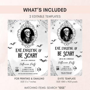 Halloween Party Invitation Set