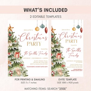 Christmas Invitation Set