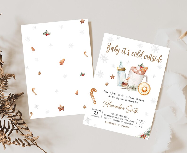 Winter Baby Shower Invite