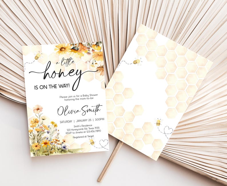 a honey is on the way baby shower is on the way