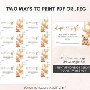 two ways to print a baby shower game