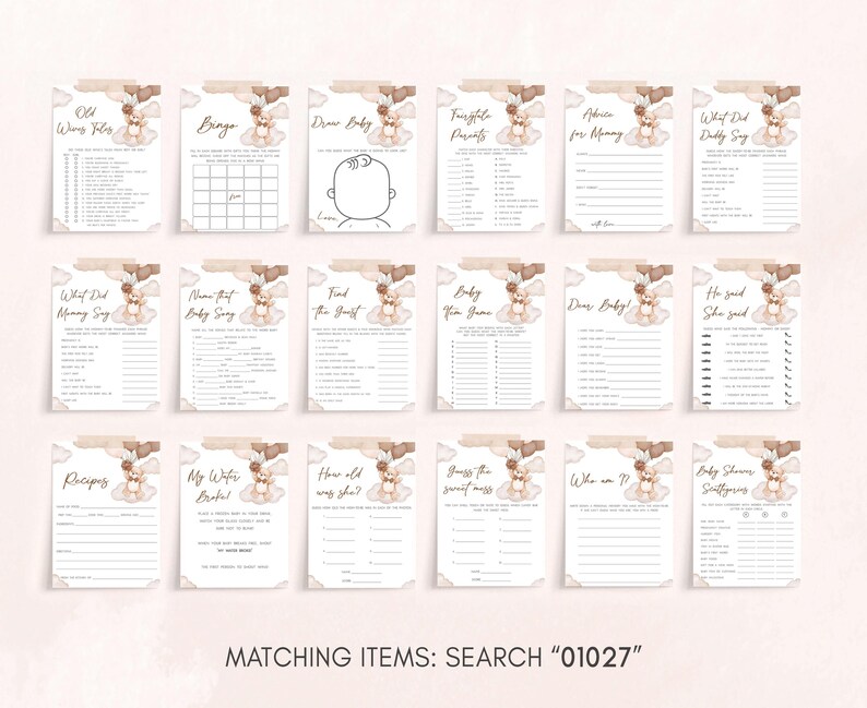 a set of matching items for a wedding