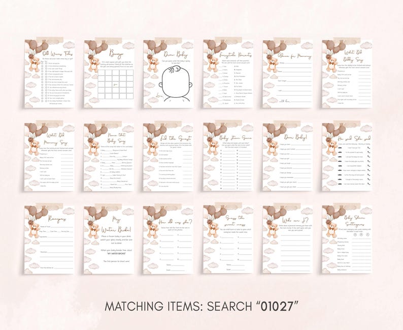 a set of matching items for a wedding