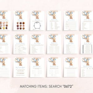 a bunch of cards with a teddy bear on them