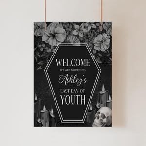 Costume Party Welcome Sign