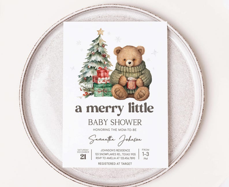 a set of matching items available for a baby shower