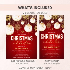 Christmas Invitation Set