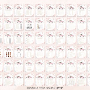 Bewerkbare roze winter bos baby shower games bundel, meisje bos winter baby shower game pack, roze baby het is koud buiten games, 0529 afbeelding 4