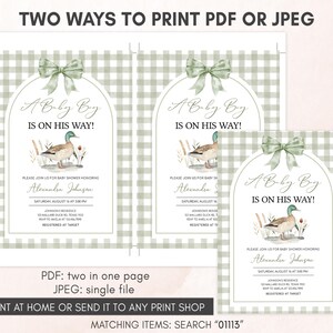 two tags with a bird on them for a baby shower