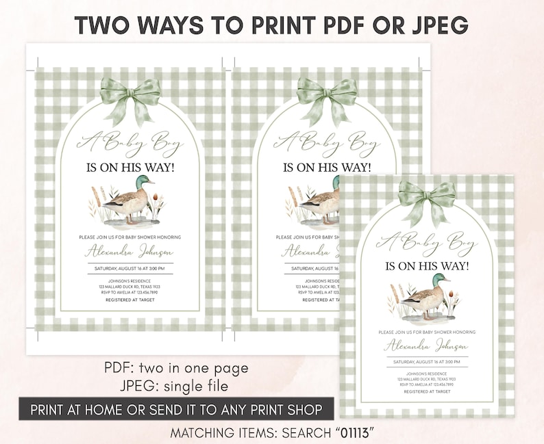 two tags with a bird on them for a baby shower