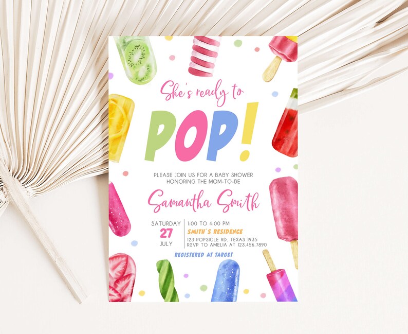 Popsicle Invitation