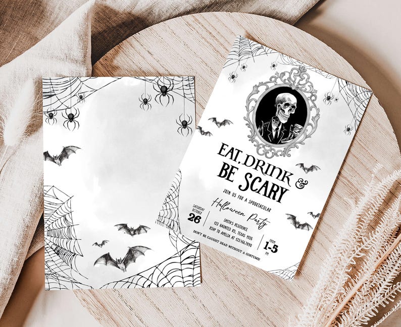 Eat Drink be Scary Invites
