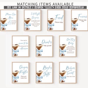 a set of eight greeting cards with a picture of a martini