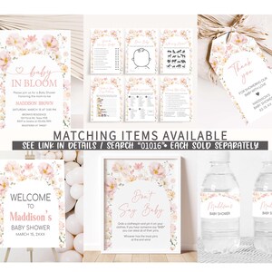 a set of matching items available for a baby shower