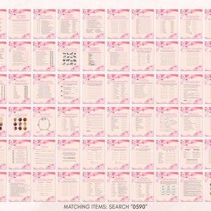 a poster with a bunch of different items on it