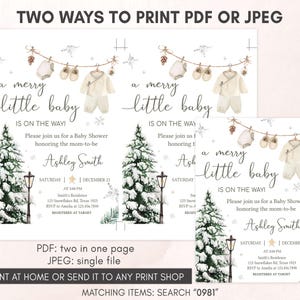 A Merry Little Invitation Template