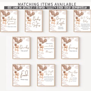 a bunch of cards with a teddy bear on them