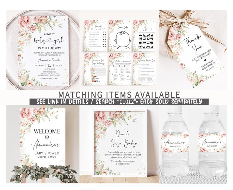matching items available for a wedding