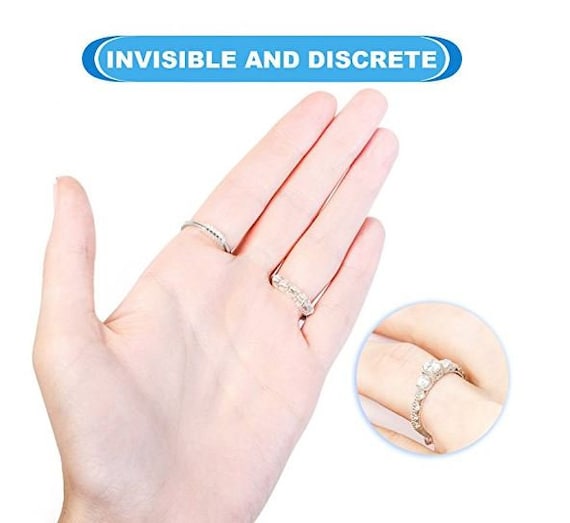 Invisible Ring Size Adjuster for Loose Rings Ring Adjuster Fit Any Rings,  Assorted Sizes of Ring Sizer